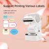 imageHPRT NEW1 Label Printer 2 Inch Portable Inkless Bluetooth Label Maker for Small Business Home School Sticker Printer for Address Logo Barcode Clothing with Automatic Label RecognitionYellowWhite 1 Printer  1 Roll Thermal Paper 