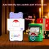 imageHPRT NEW1 Label Printer 2 Inch Portable Inkless Bluetooth Label Maker for Small Business Home School Sticker Printer for Address Logo Barcode Clothing with Automatic Label RecognitionYellowGreen 1 Printer  4 Roll Thermal Paper 