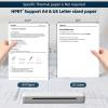 imageHPRT Portable Printers Wireless for Travel MT800 Support 85quot X 11quot US Letter ampamp A4 Paper Thermal Transfer Inkless Printers Bluetooth Connection Compatible with Laptops ampamp Android iOS PhoneAll white