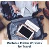 imageHPRT Wireless Portable Printer  Bluetooth Thermal Printer for Travel Mobile Office School Home Compatible with iOS AndroidWhite