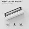 imageInkless Wireless Printer for Home Offices ampamp Travel Supports 8quot ampamp 4quot Thermal Paper Roll Perfect for iOS Android ampamp Laptops Compact Printer for Bussiness Trips No Ink NeededWhite