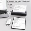 imageInkless Wireless Printer for Home Offices ampamp Travel Supports 8quot ampamp 4quot Thermal Paper Roll Perfect for iOS Android ampamp Laptops Compact Printer for Bussiness Trips No Ink NeededBlack