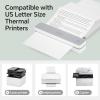 imageThermal Paper 85 x 11 200 Sheets Thermal Printer Paper Compatible with HPRTiDPRTPRT Portable Printers MT610 MT888 US Letter Continuous Folding Thermal Paper for Most Portable Thermal Printers