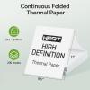 imageThermal Paper 85 x 11 200 Sheets Thermal Printer Paper Compatible with HPRTiDPRTPRT Portable Printers MT610 MT888 US Letter Continuous Folding Thermal Paper for Most Portable Thermal Printers