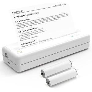 imageHPRT MT810 Portable Printers with 110mm Paper Roll Wireless for Travel Bluetooth Printer Compatible with Android iOS Phones ampamp Laptops Suitable for Home Office Business Travel