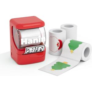 imageHPRT NEW1 Label Printer 2 Inch Portable Inkless Bluetooth Label Maker for Small Business Home School Sticker Printer for Address Logo Barcode Clothing with Automatic Label RecognitionYellowRed 1 Printer  4 Roll Thermal Paper 