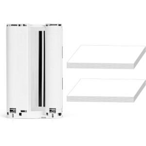 imageHPRT Photo Paper 54 Pieces with 1 Cartridge Suitable for CP4000LCP4100CP6000 Photo Printer Accessories