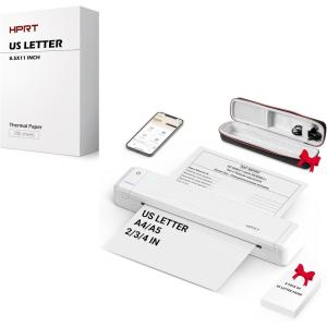 imageHPRT Portable Printer Wireless Bluetooth Connection MT866 Thermal Inkless Printer Mobile Portable Printer Receipt Printer Paper