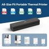 imageHPRT MT620 Portable Thermal Printer  Inkless Printer Supports Regular Paper amp Labels MultiUser Bluetooth amp Auto Paper Feed Pro Black Printer10SheetsMT620 Black 203dpi10Sheets