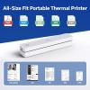 imageHPRT MT620 Portable Thermal Printer  Inkless Printer Supports Regular Paper amp Labels MultiUser Bluetooth amp Auto Paper Feed Pro Black Printer10SheetsMT610 White 203dpi10Sheets