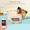 imageHPRT 4x6 Photo Printer with 108 Sheet amp 2 Ribbon Portable Picture Printer for iPhone amp Android Smartphone Instant Photo Printer Bluetooth Small Phone Photo Printer Home Use Ideal Gift WhiteBeige