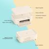 imageHPRT 4x6 Photo Printer with 108 Sheet amp 2 Ribbon Portable Picture Printer for iPhone amp Android Smartphone Instant Photo Printer Bluetooth Small Phone Photo Printer Home Use Ideal Gift WhiteBeige