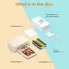 imageHPRT 4x6 Photo Printer with 108 Sheet amp 2 Ribbon Portable Picture Printer for iPhone amp Android Smartphone Instant Photo Printer Bluetooth Small Phone Photo Printer Home Use Ideal Gift WhiteBeige