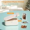 imageHPRT 4x6 Photo Printer with 108 Sheet amp 2 Ribbon Portable Picture Printer for iPhone amp Android Smartphone Instant Photo Printer Bluetooth Small Phone Photo Printer Home Use Ideal Gift WhiteButtercream