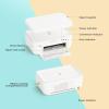 imageHPRT 4x6 Photo Printer with 108 Sheet amp 2 Ribbon Portable Picture Printer for iPhone amp Android Smartphone Instant Photo Printer Bluetooth Small Phone Photo Printer Home Use Ideal Gift WhiteWhite
