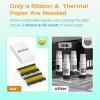 imageHPRT 4x6 Photo Printer with 108 Sheet amp 2 Ribbon Portable Picture Printer for iPhone amp Android Smartphone Instant Photo Printer Bluetooth Small Phone Photo Printer Home Use Ideal Gift WhiteWhite