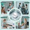 imageHPRT S1 Bluetooth Thermal Label Printer Portable Mini Inkless Sticker Maker with 1 Roll Paper Compatible with iPhone amp Android for Home School Office Travel Kids Free App with TemplatesS1White