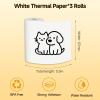 imageHPRT Thermal Printer Paper Rolls for Mini Sticker Label Printer S1S2M02T02 57x29mm35mRoll for Kids Organization Office School amp Home 3 Rolls3