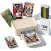 imageHPRT 4x6 Photo Printer with 108 Sheet amp 2 Ribbon Portable Picture Printer for iPhone amp Android Smartphone Instant Photo Printer Bluetooth Small Phone Photo Printer Home Use Ideal Gift WhiteBeige