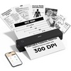 image:imageHPRT Inkless Portable Printer Wireless for TravelThermal Printer Supports 85 x 11 US LetterampA4ampA5Compatible with iOSAndroid Laptop MT620 Pro300 DPIBlackBlack