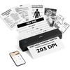 image:imageHPRT Inkless Portable Printer Wireless for TravelThermal Printer Supports 85 x 11 US LetterampA4ampA5Compatible with iOSAndroid Laptop MT620 Pro300 DPIBlackBlack