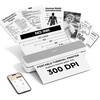 image:imageHPRT Inkless Portable Printer Wireless for TravelThermal Printer Supports 85 x 11 US LetterampA4ampA5Compatible with iOSAndroid Laptop MT620 Pro300 DPIBlackWhite