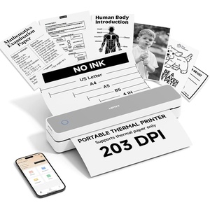 image:imageHPRT Inkless Portable Printer Wireless for TravelThermal Printer Supports 85 x 11 US LetterampA4ampA5Compatible with iOSAndroid Laptop MT620 Pro300 DPIBlackWhite