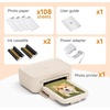 image:imageHPRT 4x6 Photo Printer Full Color Instant Photo Printer for PhoneLaptopMacBookHome Use WiFi Connection Thermal ThermalSublimatio AR Video Printing 108 Sheets Photo Paper amp 2 RibbonsBeige108sheets2ribbons