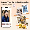 image:imageHPRT 4x6 Photo Printer Full Color Instant Photo Printer for PhoneLaptopMacBookHome Use WiFi Connection Thermal ThermalSublimatio AR Video Printing 108 Sheets Photo Paper amp 2 RibbonsBeige108sheets2ribbons