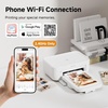 image:imageHPRT 4x6 Photo Printer Full Color Instant Photo Printer for PhoneLaptopMacBookHome Use WiFi Connection Thermal ThermalSublimatio AR Video Printing 108 Sheets Photo Paper amp 2 RibbonsWhite108sheets