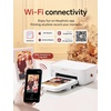 image:imageHPRT Photo Printer 4x620 Sheetsamp1ribbonWiFi Wireless Instant Picture Printer for iPhone Android Smartphone Thermal DyeSublimation AR Video PrintingPortable Photo Printers for Home UseWhite Printer108sheets