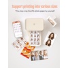 image:imageHPRT Photo Printer 4x620 Sheetsamp1ribbonWiFi Wireless Instant Picture Printer for iPhone Android Smartphone Thermal DyeSublimation AR Video PrintingPortable Photo Printers for Home UseBeige Printer20sheets