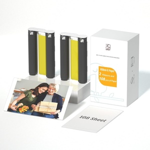 image:imageHPRT CP4100CP4000L 4X6 Photo Paper 108 Sheets and 2 Ribbons Papel fotogrfico para impresora iDPRT PRT CP4100CP4000L Phone WiFi Instant Color Picture Sublimation Printer Paper