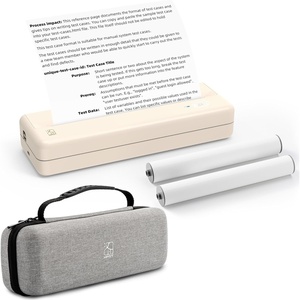 image:imageHPRT Portable Travel Printers MT810 Portable Carry Case POOOLITECH A4 Thermal Printer Paper Rollx2